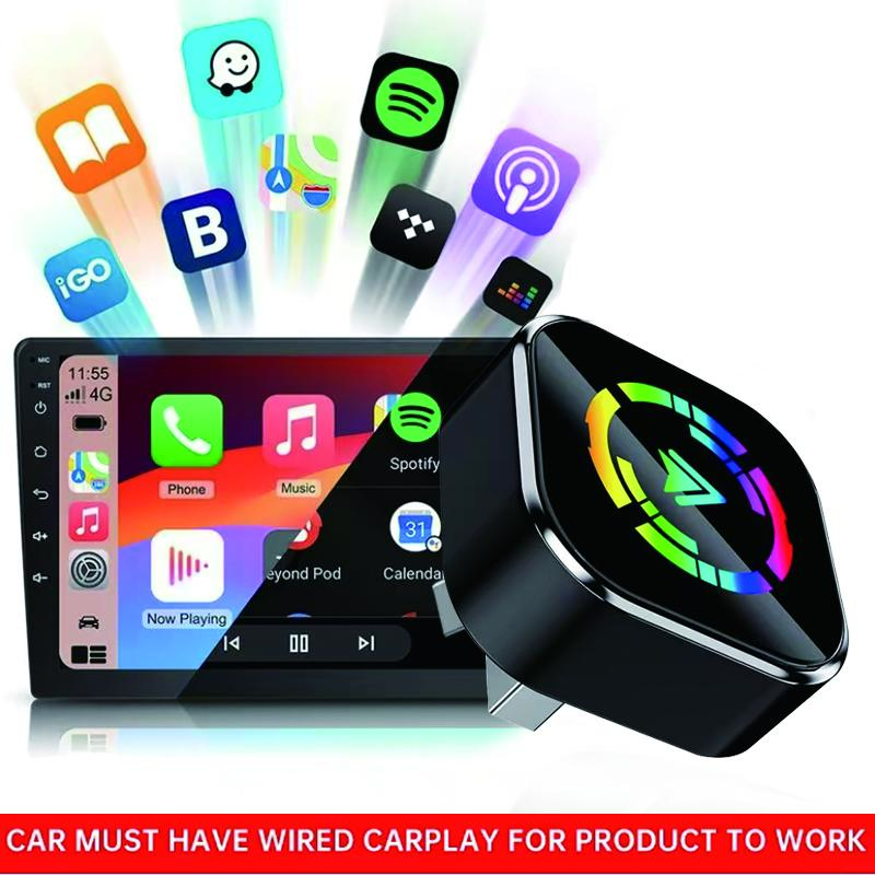 2026 Wireless CarPlay Adapter, Universal Compatibility Adapter, For iPhone And Android Users, Quick Connection With No Del car play