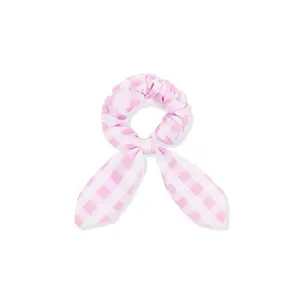 Scrunchie in Gingham Thistle