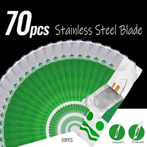 50pcs #60 Scalpel Blades Individually Wrapped Pack Blades stainless steel