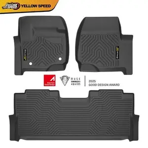 Floor Mats TPE Liner Fit For 17-24 Ford F-250 F-350 F-450 Super Duty Crew Cab