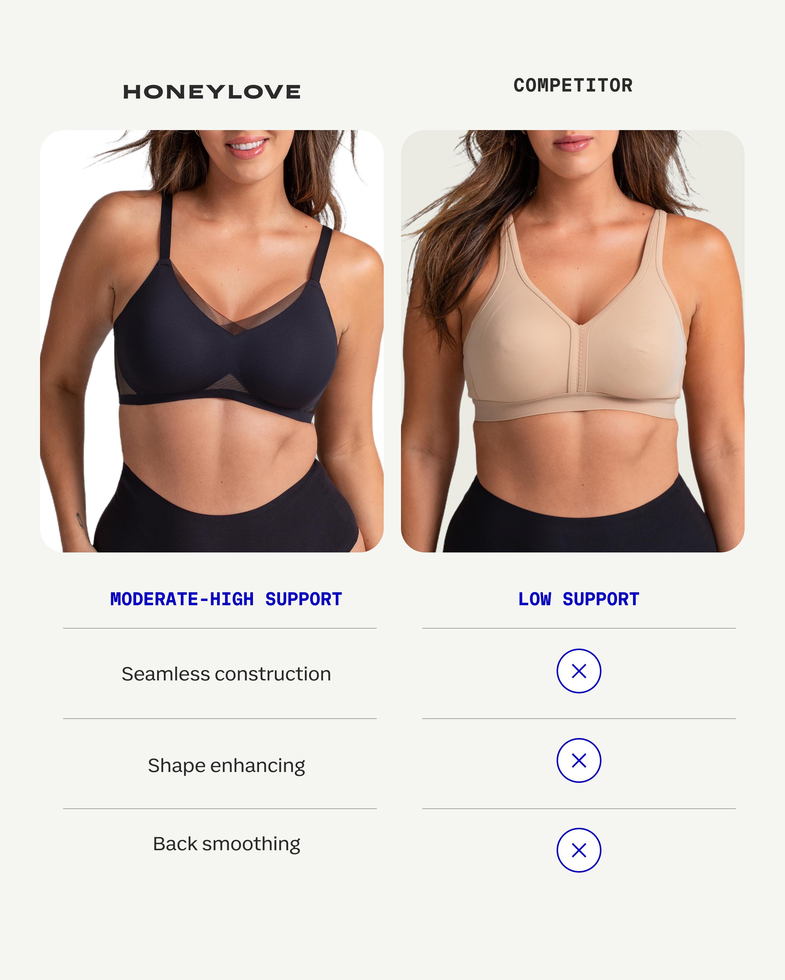 Honeylove CrossOver Wireless Bra - Maximum Support and Comfort With No Underwire Honeylove CrossOver Wireless Bra - Maximum Support and Comfort With No Underwire