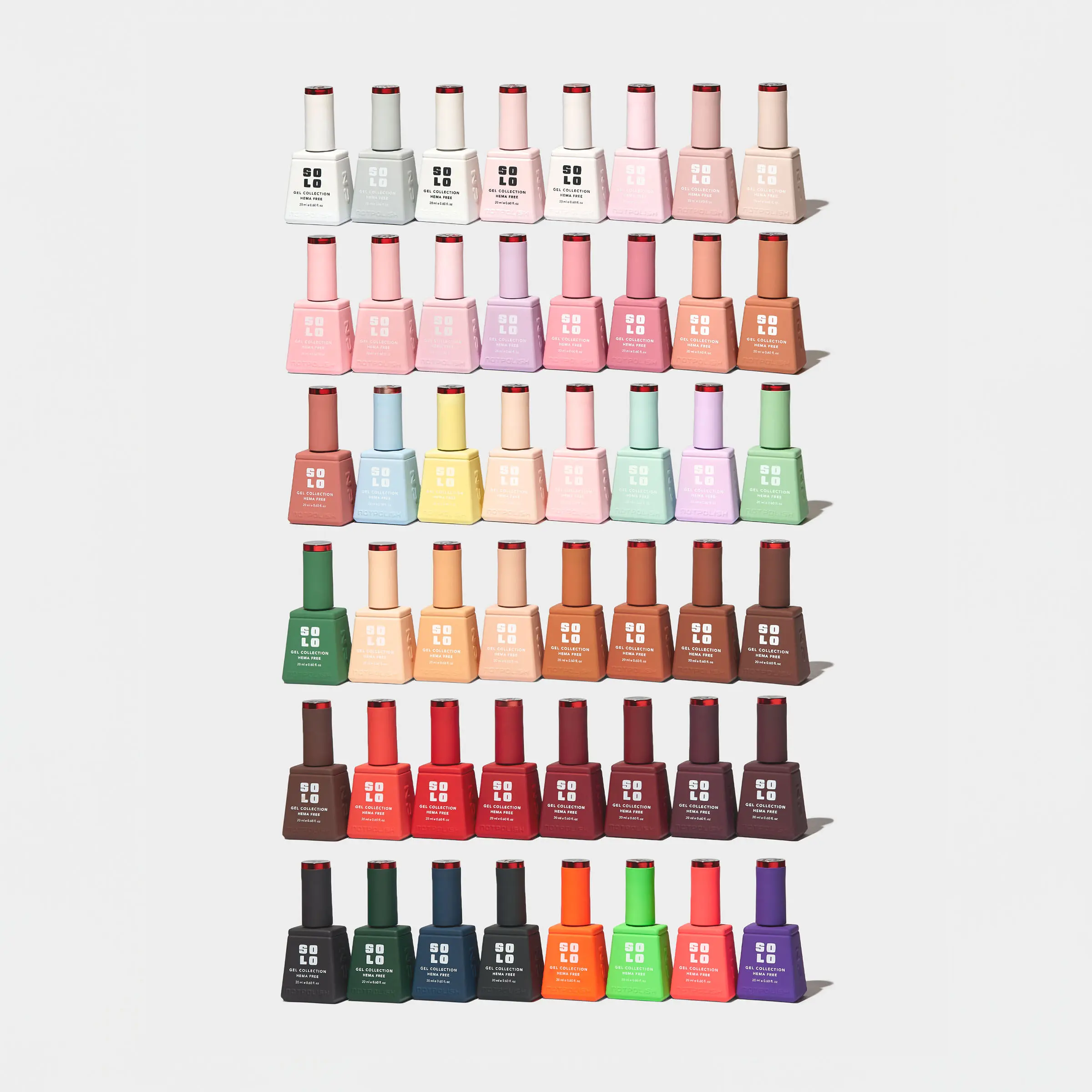 NOTPOLISH SOLO GEL INDIVIDUALS 301-348, HEMA & TPO FREE COLORED GEL POLISH