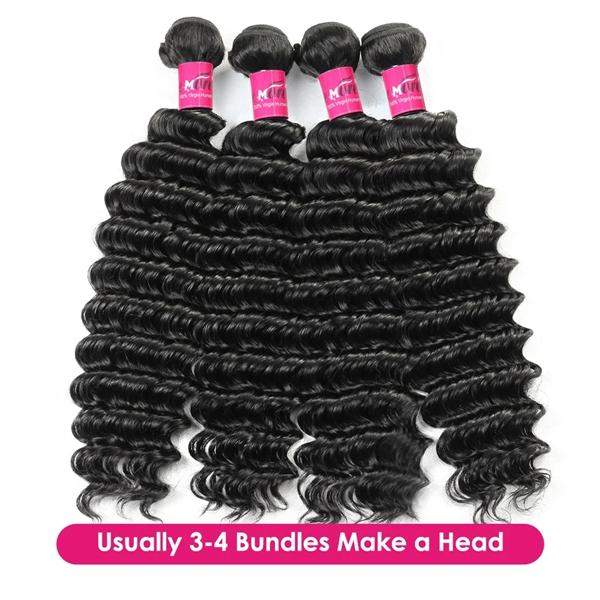 Thick Loose Deep Wave Human Hair Bundles Raw Human Hair Weave Brazilian Body Wave Quick Weave Extensions 1/3/4 Bundles #TiktokShopSpringGlowUp