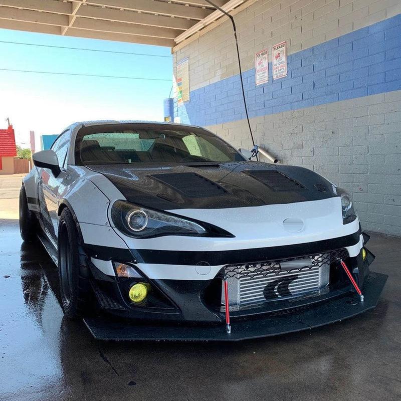 DIBMS 2PCS 6-9in Adjustable Splitter Support Bar, Automotive Front Bumper Lip Support Bar, Universal Bumper Splitter Diffuser Support Bar, Suitable for Most Vehicles, Men's Car Accessories