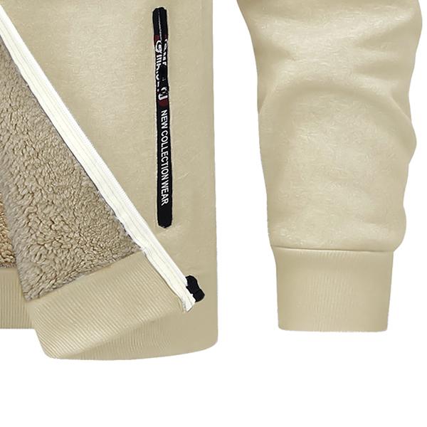 Men's Autumn Winter Fleece Lined Thermal Jacket Coat Sweater Fashion Style High Quality Fabric Warm Clothing