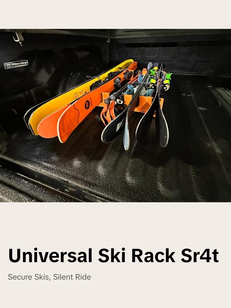 SUUS Rack SR4T Universal Ski & Snowboard Rack For Truck Bed or Van