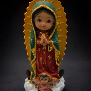 5.5 inch virgen de Guadalupe estatua