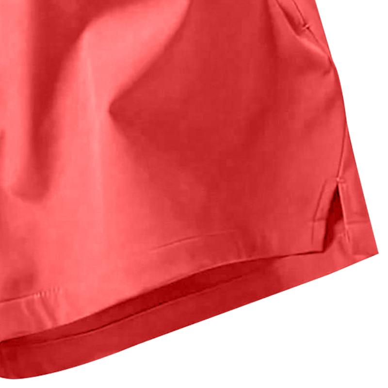 Men's Solid Color Casual Shorts Three-Piece Set, With Zipper Pockets, Summer Fashion Drawstring Sports Shorts, Suitable For Gym And Outdoor Wear