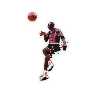 MJ the GOAT Basketball Sticker – Michael Jordan Legend Waterproof Vinyl Decal for Laptop, Phone, Notebook, Phone Case & Car | Perfect Gift for Fans