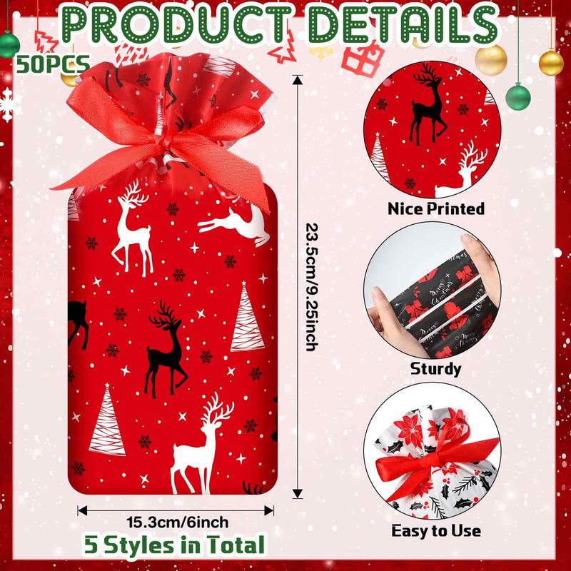 48/50/60 Pcs Mini Valentines Goodie Bags with Drawstring Tags Fixed Medium Size Bags Appreciation Gift for Friends Teacher Students Office Employee Coworker,Galentine's Day Birthday Holiday Wedding School Classroom Party Supplies,Valentine Gift Exchange