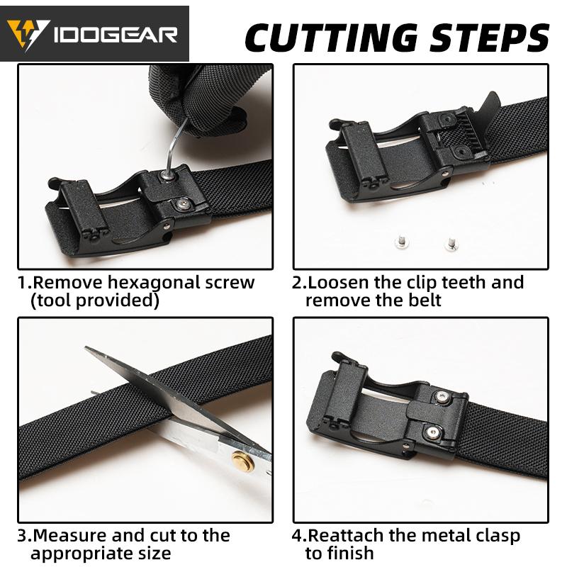 IDOGEAR Men's 1.25" Belt with Adjustable Metal Ratchet Buckle 1000D Nylon Duty CCW Belts 3443 SpringStatements IDOGEAR Men's 1.25" Belt with Adjustable Metal Ratchet Buckle 1000D Nylon Duty CCW Belts 3443 SpringStatements