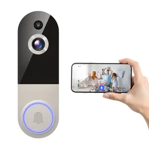 1080P Wireless Video Doorbell Camera, Smart AI Human Detection, FHD Live View, Cloud Storage, Night Vision, Two Way Audio, Instant Alert, 2.4G WiFi Only, Indoor/Outdoor Surveillance Cam for Home Security System