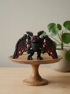 3D Printed Flexi Mothman- Fully articulated gift