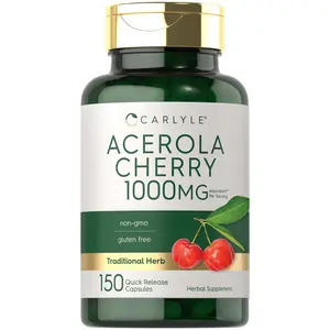 Carlyle Acerola Cherry Extract Pills | 1000mg | 150 Capsules | Acerola Berry | Non-GMO & Gluten Free Extract