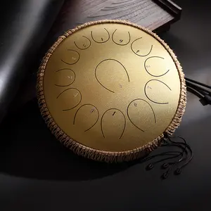 Steel Tongue Drum 14 in 13 notes Deep Immersive Sound Special Edition Easy to Play Relaxing Calming Sound for Adults Beginners Kids