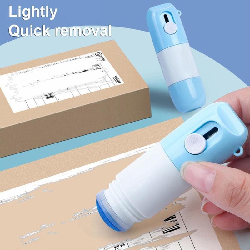 2-in-1 Thermal Paper Eraser Pen & Craft Knife, Receipt Text Fading Tool for Privacy Protection, Shipping Labels, Bills, Invoices, Returns, Price Tags, Gift Receipts, Office & School Supplies, Christmas Gift