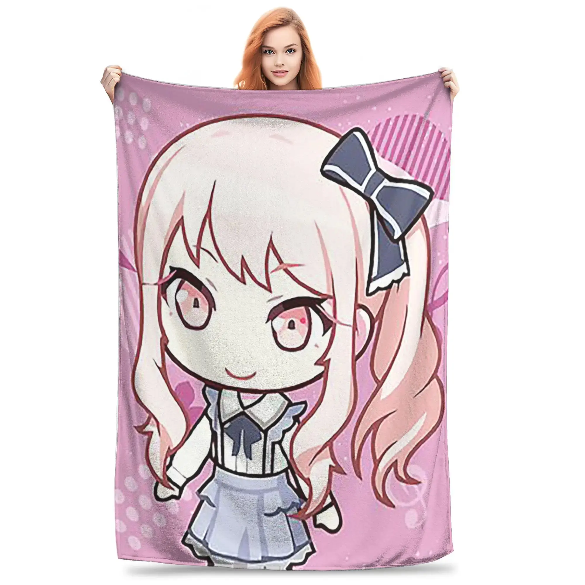 Mizuki Akiyama Chib Blankets Multi-function Flannel Sofa Throw Blanket for Home Bedroom Office Throws Bedspread Quilt