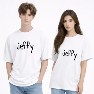 Minimalist Jeffy Hand-Drawn T-Shirt | Classic Black and White Script Tee | Funny Doodle Style Graphic Top | Viral Aesthetic Jeffy Unisex Casual Tee | Premium Soft Cotton Apparel | Unique Gift for Fans