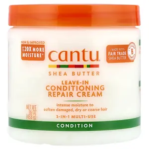 Cantu Shea Butter, Leave-In Conditioning Repair Cream, For Curls, Coils & Waves , 16 oz (453 g)