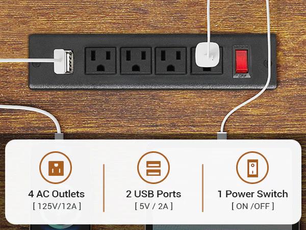 Sikaic 64.5 inches Reversible L Shaped Desk with Storage Shelves U Shaped Gaming Desk with 3 Drawers Power Outlet & LED Strip