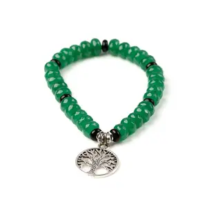 Jade with Charm Bead Bracelet
