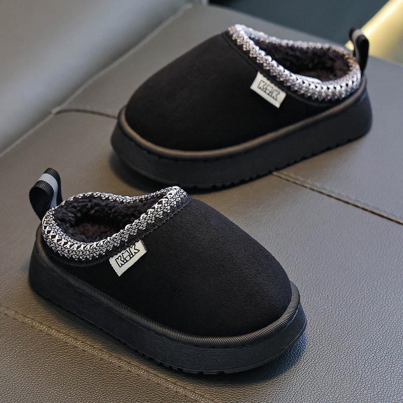 Kids Home Slippers Autumn Winter New Indoor Shoes Simple Casual Daily Slippers