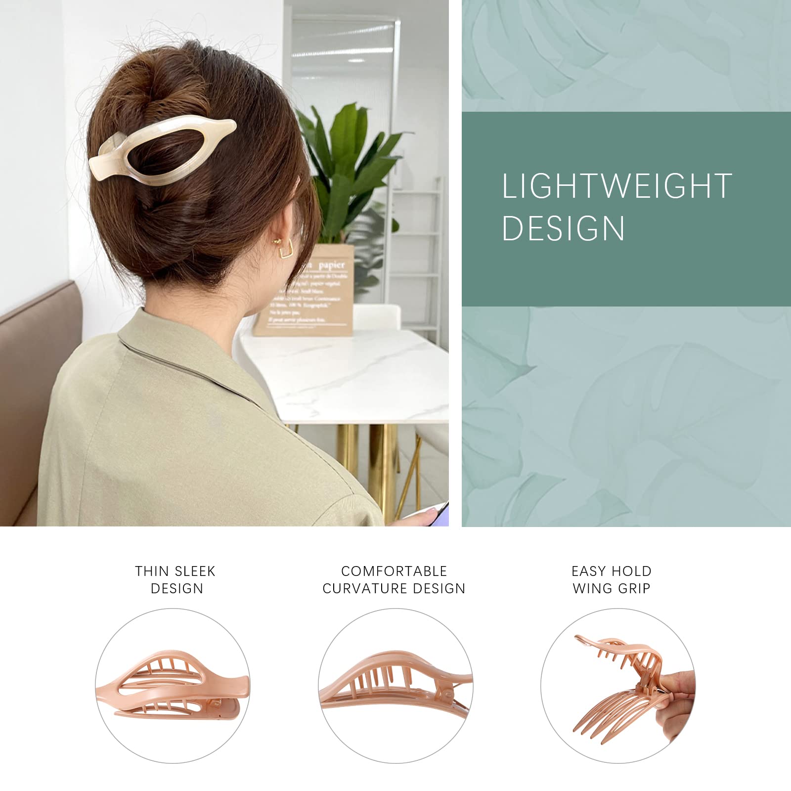 Flat Claw Clips Elegant French Concord Hair Clips Side Slide Duckbill Clips for Women Girls Strong Hold No Slip Grip Thick or Thin Hair 6Pcs/Set TikTokShopBlackFriday Hair Pin Flat Claw Clips Elegant French Concord Hair Clips Side Slide Duckbill Clips for Women Girls Strong Hold No Slip Grip Thick or Thin Hair 6Pcs/Set TikTokShopBlackFriday Hair Pin