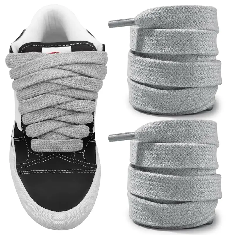 Thick 3/4" Width Flat Athletic Sneaker 54 Inch Shoelaces Footwear Casual Sports Shoes