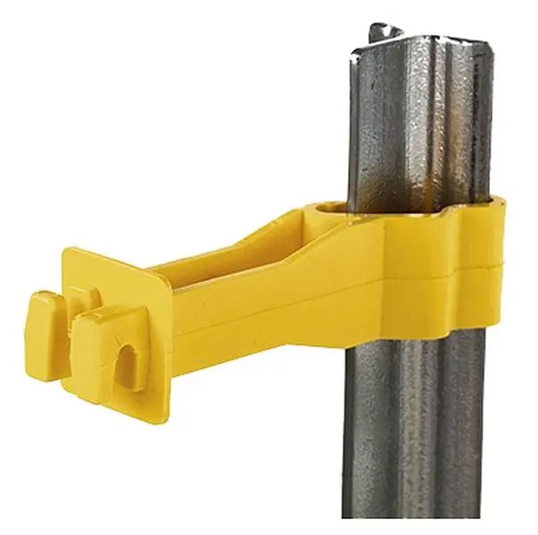 SNUG-RT-25 Snug Back Side T-Post Insulator, Yellow, 25 Count