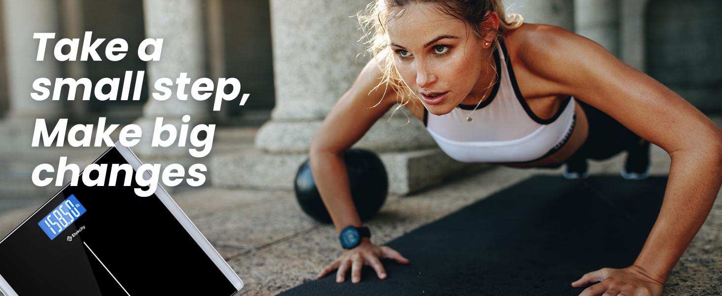 Etekcity Bathroom Scale for Body Weight, Highly Accurate, Large Size and Backlit LCD Display, Tempered Glass, 400 Pounds Healthcare Weight Scale holidayhaul Weighing Scale, EB9380H