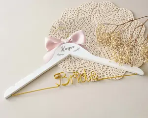 Bride Wire Hanger with Bow
