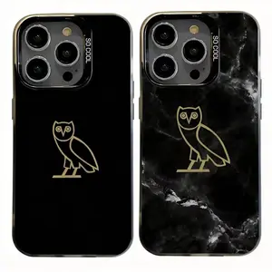 Drake OvO OWL Phone Cases For iPhone 17 Promax Pro Air 16 Plus 15 14 13 12 11 Anti Fall Black Matte Hard Bumper Shockproof Protective Cover Protection Smartphone Cellphone Casing