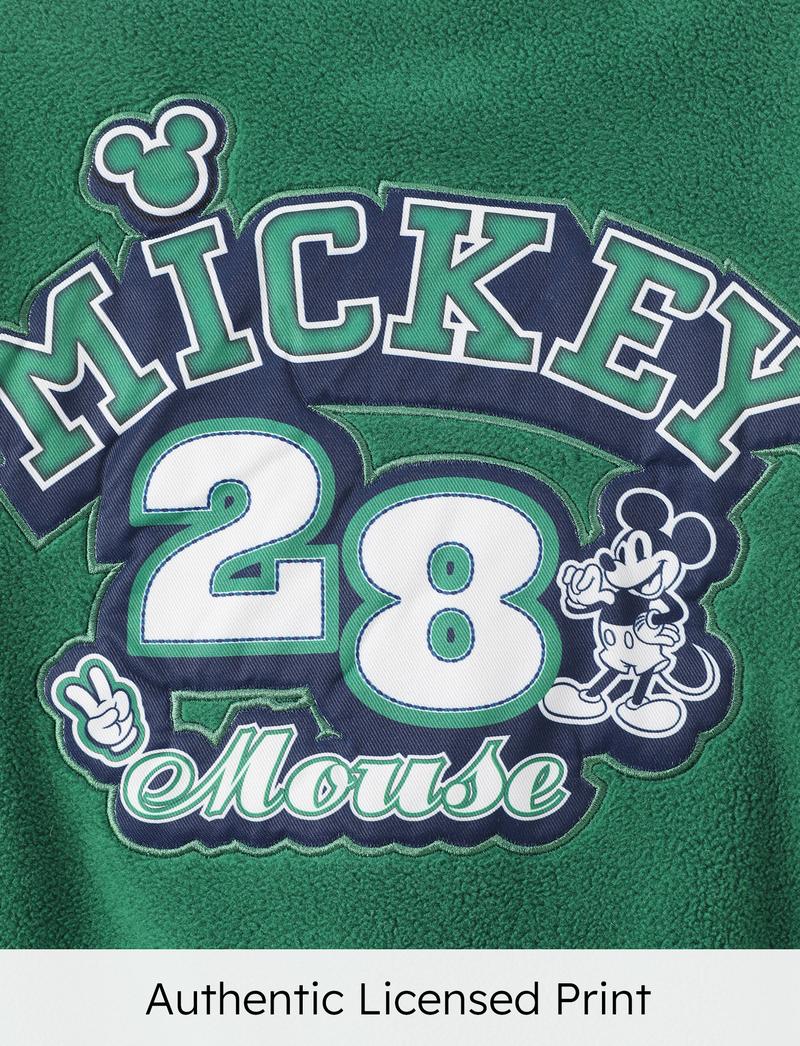 Disney Minnie Mouse Kids' Baseball Jacket - Cute Color - Block Design, Soft Fleece | Exclusive on TikTok Shop