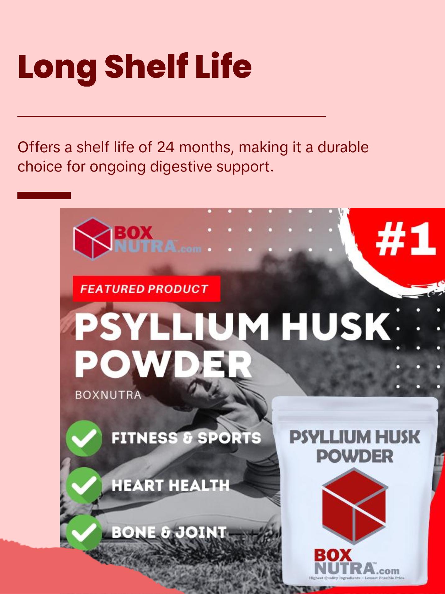 Box Nutra Psyllium Husk Powder - Healthcare Edible for Easy Digestion