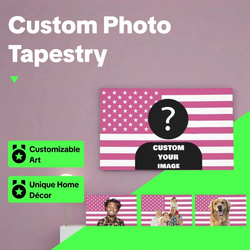 Custom Pink America Flag 30x40 inch Personalized Flags Design Your Image Funny Tapestry Poster For Decorate Clubs tapestry
