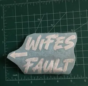 Funny Car Dent Decal: Sarcastic Bumper Sticker - Damage Cover Up