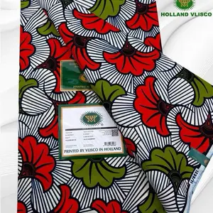 Holland Vlisco African Ankara Fabric 6 Yards High Quality Fast Shipping Printed by Vlisco in Holland