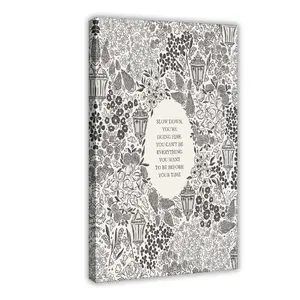 Slow Down You're Doing Fine Poster Billyy Joel, Vienna  Art, Black Aesthetic Song Lyrics  Art, Uplifting Affirmation Poster restaurant wall decor golf