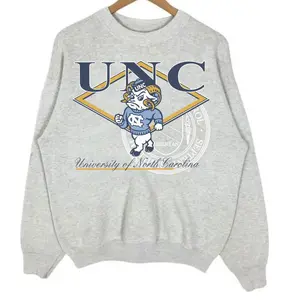 [Sale up to 30%] Vintage 90s University of North Carolina Tar Heels Sweatshirt , UNC Tar Heels Sweater, North Carolina Shirt, North Carolina Hoodie