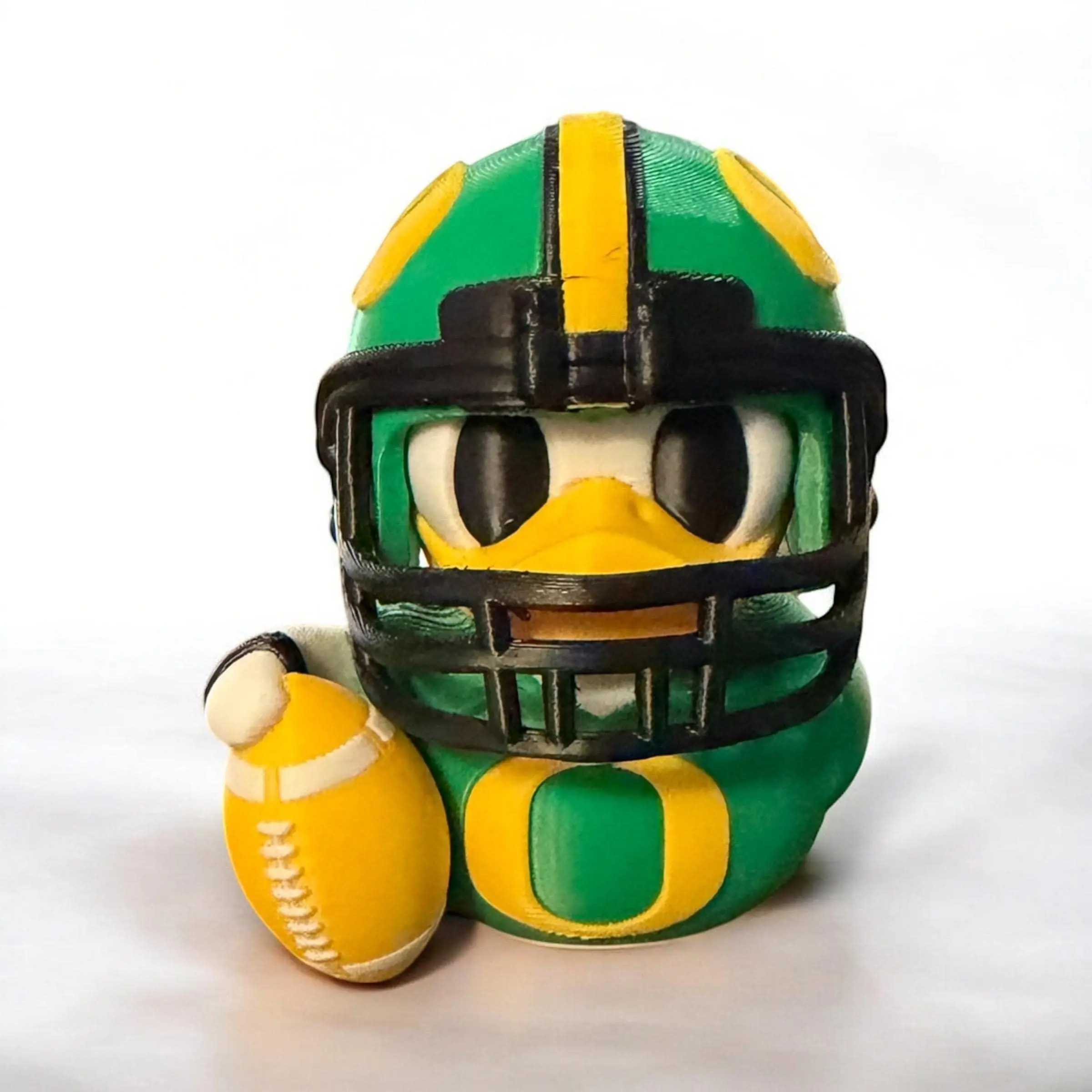 University of Oregon Football 3D Printed Duck with Removable Helmet