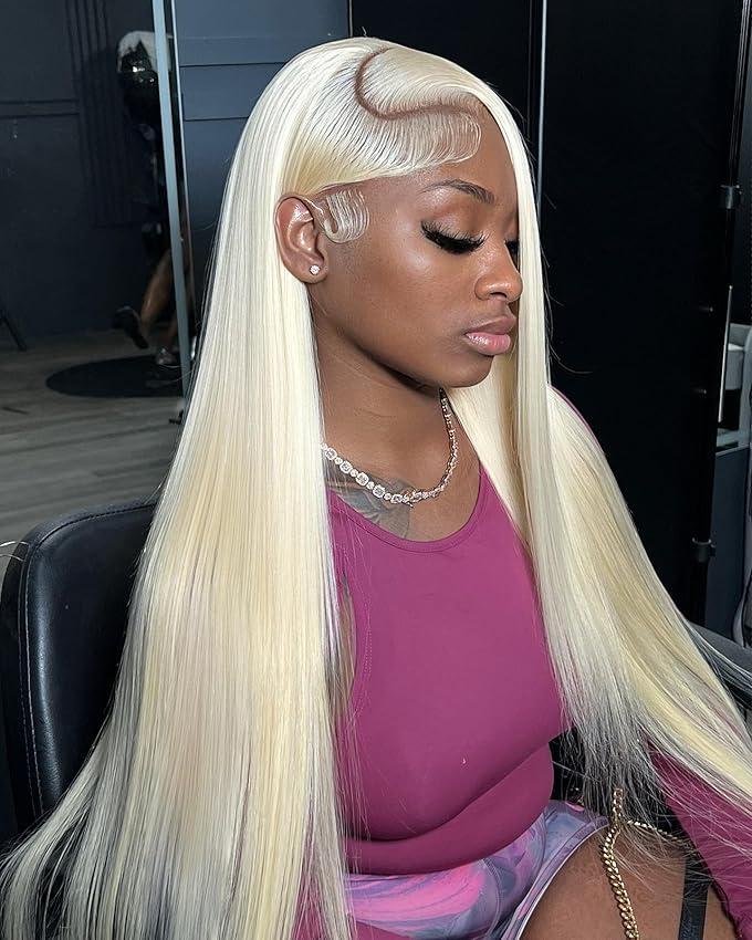 [NEW IN] Hot Star 613 Blonde Straight and Body Wave 13x6 Lace Front Wig Human Hair HD Transparent Lace Frontal Wig for Women Pre Plucked with Baby Hair