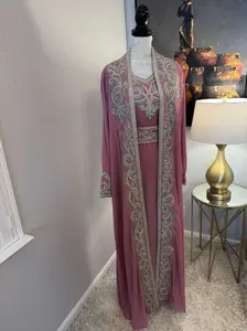 Abeer Kuftan  - Women's Embrodiered Dress, Arabic Dress, Ceremony Dress, Modest, Maxi - Eid, Ramadan, Gifts for Her Formal Modern