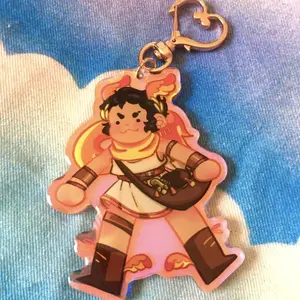 Little Delivery Man: Acrylic Rainbow Acrylic Keychain