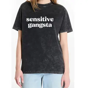 Soft Side Strong Tee – ‘Sensitive Gangsta’ Washed T-Shirt for the Mindful Rebel