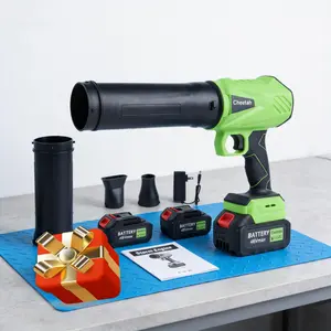 Cheetah Cordless Leaf Blower, Dual 48V 3.0Ah Batteries, Turbo Jet Fan, Extended Nozzle, Lightweight for Yard, Patio, Garage Dust & Leaves Blowing, Christmas Gift