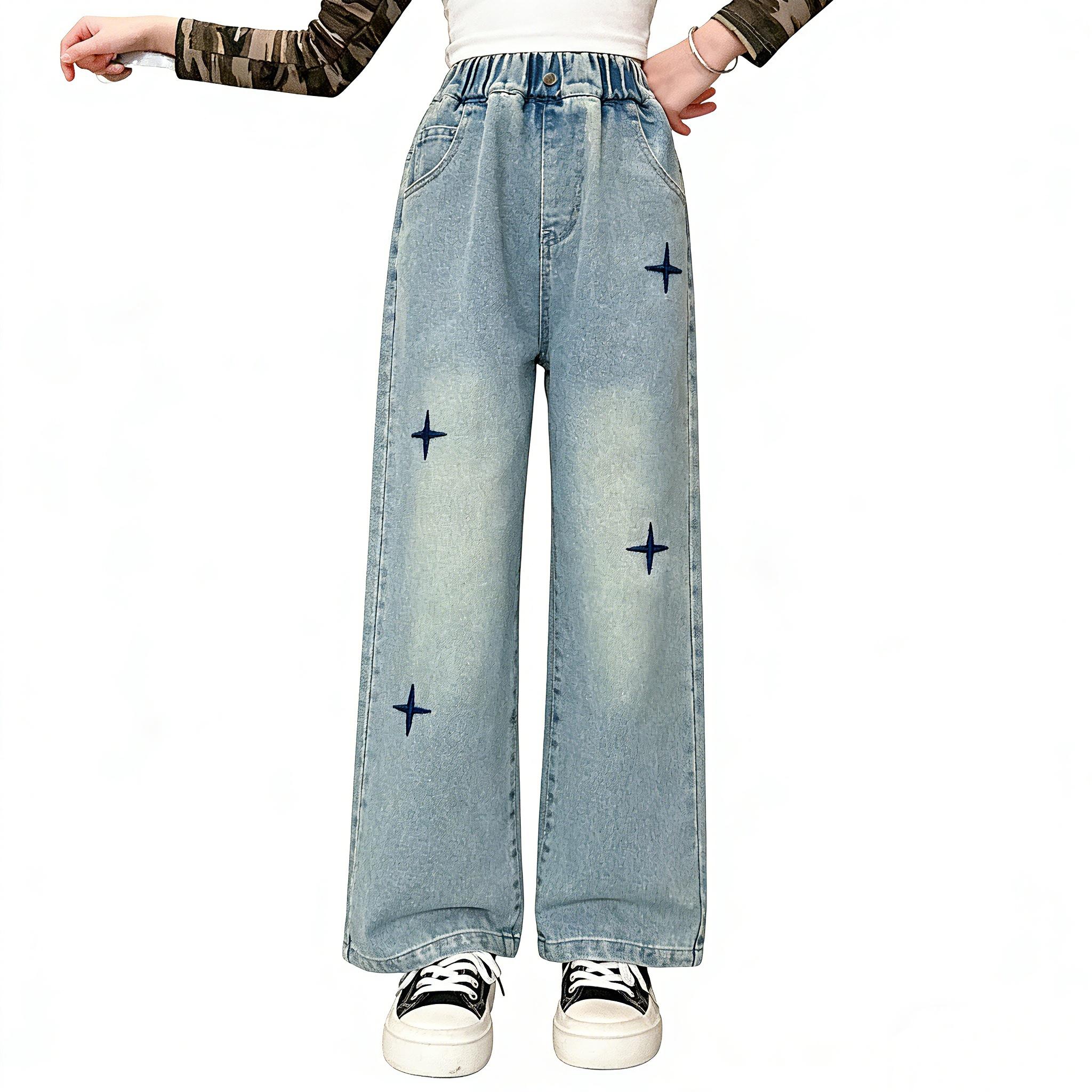 Children's Jeans - Comfortable Soft Material, Age Appropriate, Versatile for Various Tops, Easy Care, Perfect for Young Kids
