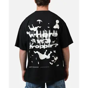 73Studio X Fortnite Where We Droppin T-Shirt Black Acidwash
