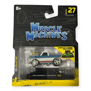 Muscle Machines 1972 Chevrolet C10 Pickup Blue – Model 27 – 1:64 Scale Diecast Collectible – Hot Wheels Alternative