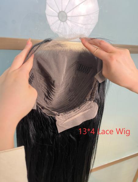 Bling Hair Straight Lace Front Hair Wigs 13x4 13x6 Lace Frontal Human Hair Wig for Women Brazilian Natural Black Hair 180% Density Pre-Plucked Hair Wig TikTokShopBlackFriday