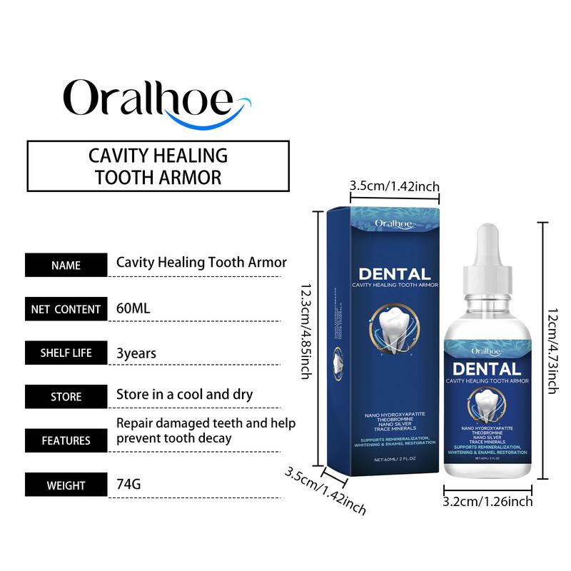 Fluoride-Free Hydroxyapatite Tooth Repair Drops – Helps Restore Enamel, Reduce Tooth Sensitivity, Remove Yellow Stains, Whiten Teeth & Freshen Breath